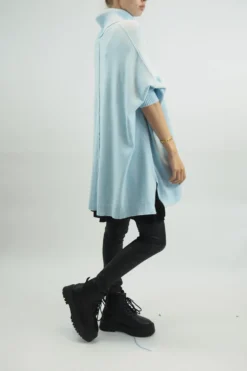 Made In Italy Conrad Classic Blanket Knit Top Ice Blue 8 Made In Italy Conrad Classic Blanket Knit Top Ice Blue -VogueCurve Store made in italy conrad classic blanket knit ice blue 2.jpg