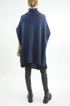 Made In Italy Conrad Classic Blanket Knit Top Ink -VogueCurve Store made in italy conrad classic blanket knit ink 3.jpg