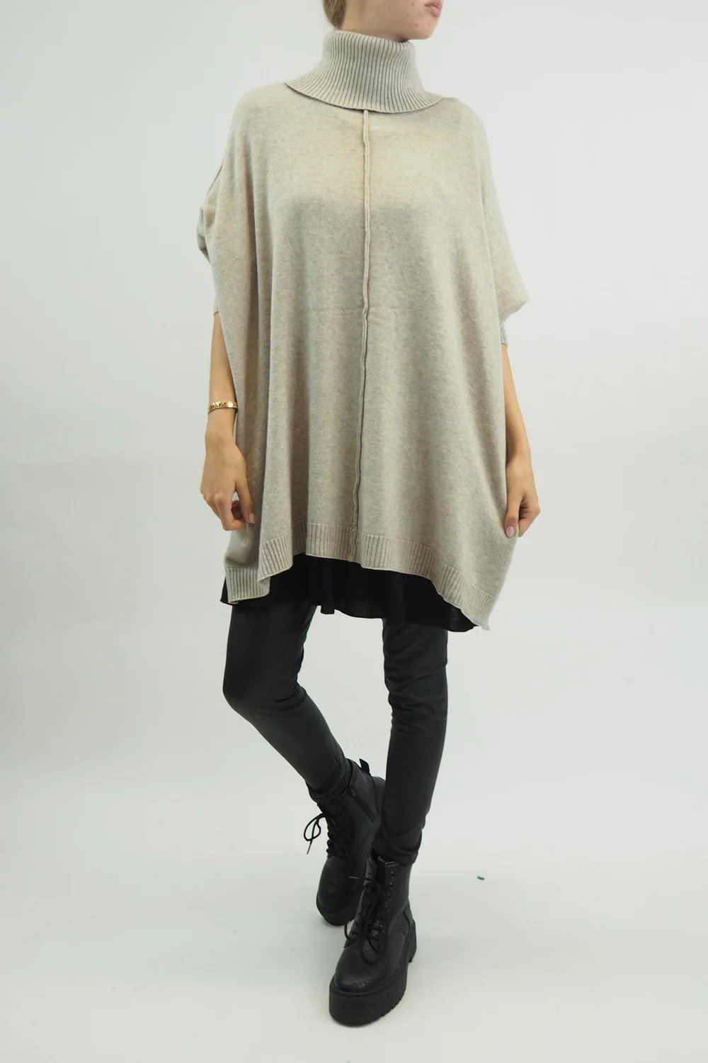 Made In Italy Conrad Classic Blanket Knit Top Oatmeal 3 Made In Italy Conrad Classic Blanket Knit Top Oatmeal