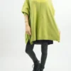 Made In Italy Conrad Classic Blanket Knit Top Olive Zing -VogueCurve Store made in italy conrad classic blanket knit olive zing 1.jpg