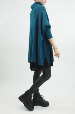 Made In Italy Conrad Classic Blanket Knit Top Prussian 9 Made In Italy Conrad Classic Blanket Knit Top Prussian -VogueCurve Store made in italy conrad classic blanket knit prussian 2.jpg