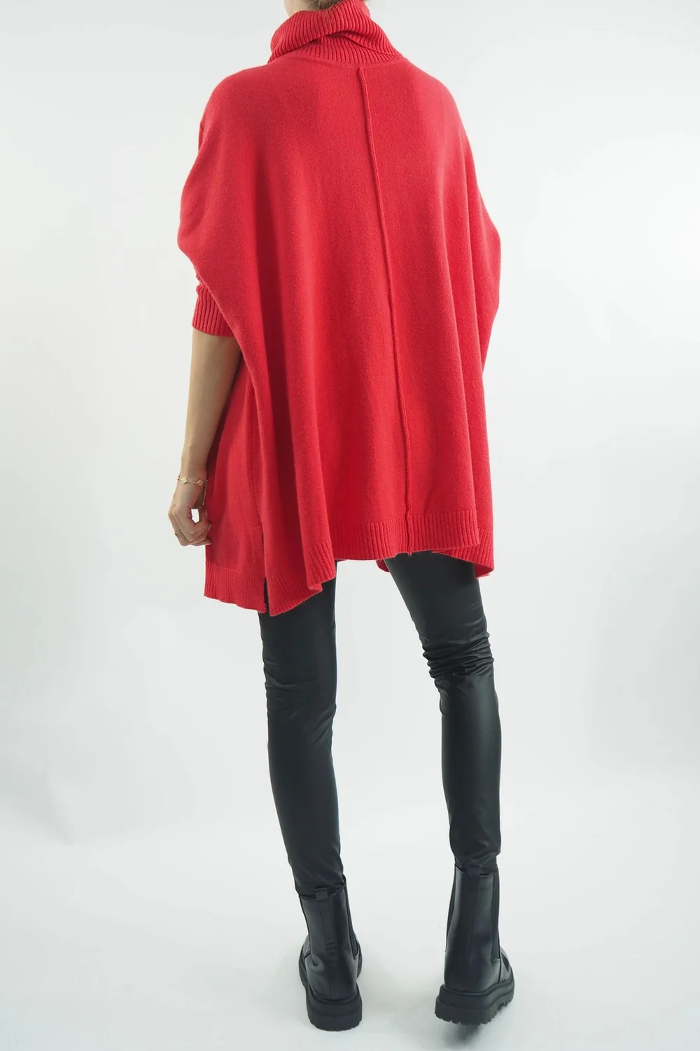 Made In Italy Conrad Classic Blanket Knit Top Rouge 5 Made In Italy Conrad Classic Blanket Knit Top Rouge - Image 3