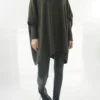Made In Italy Conrad Oversized Fray Cowl Knit Top Deep Khaki 2 Made In Italy Conrad Oversized Fray Cowl Knit Top Deep Khaki -VogueCurve Store made in italy conrad oversized fray cowl knit deep khaki01.jpg