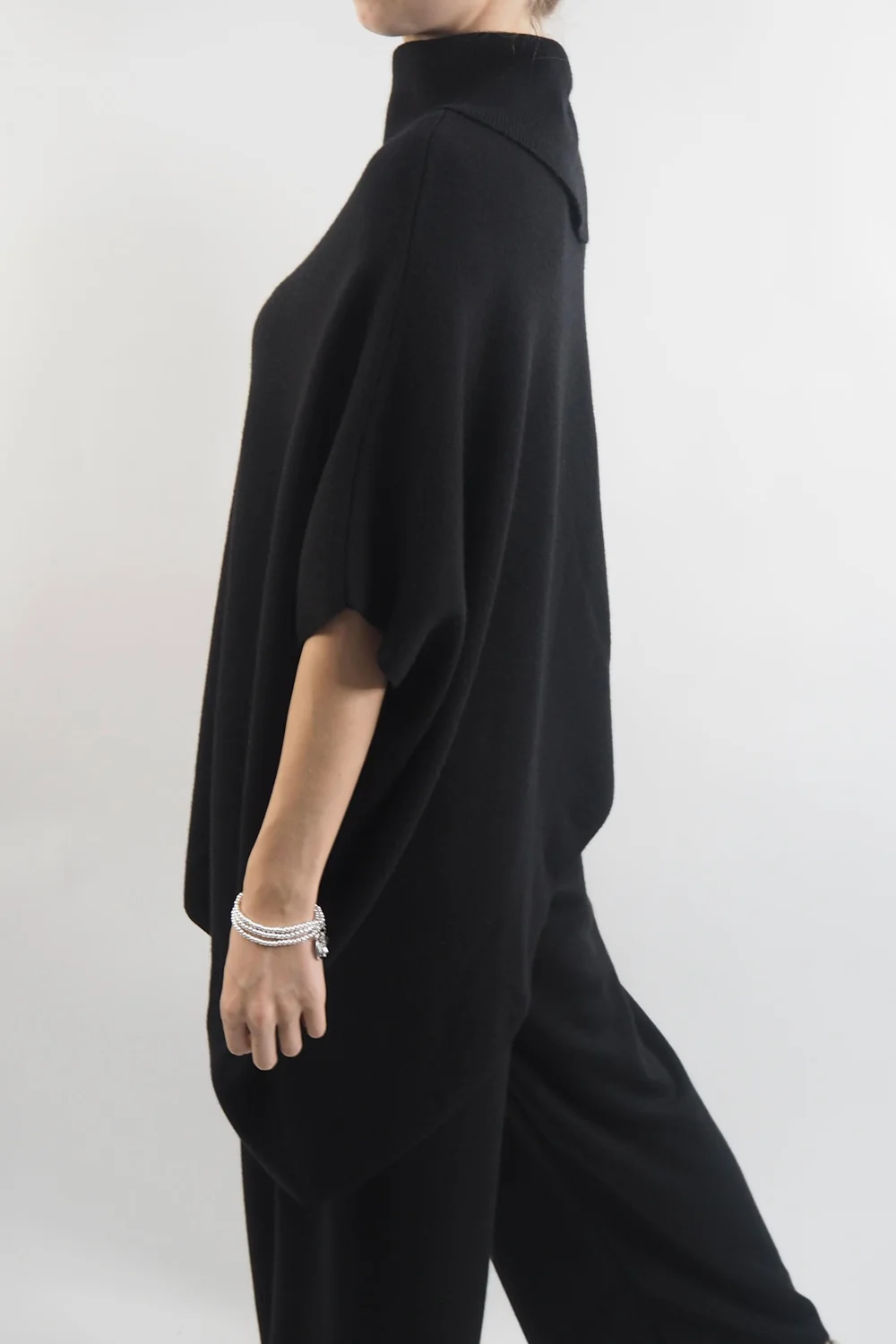 Made In Italy Conrad Tilt Knit Top Black 7 Made In Italy Conrad Tilt Knit Top Black - Image 5