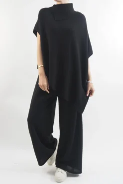 Made In Italy Conrad Tilt Knit Top Black 10 Made In Italy Conrad Tilt Knit Top Black -VogueCurve Store made in italy conrad tilt knit top black 5.jpg