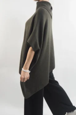 Made In Italy Conrad Tilt Knit Top Khaki -VogueCurve Store made in italy conrad tilt knit top khaki 3.jpg