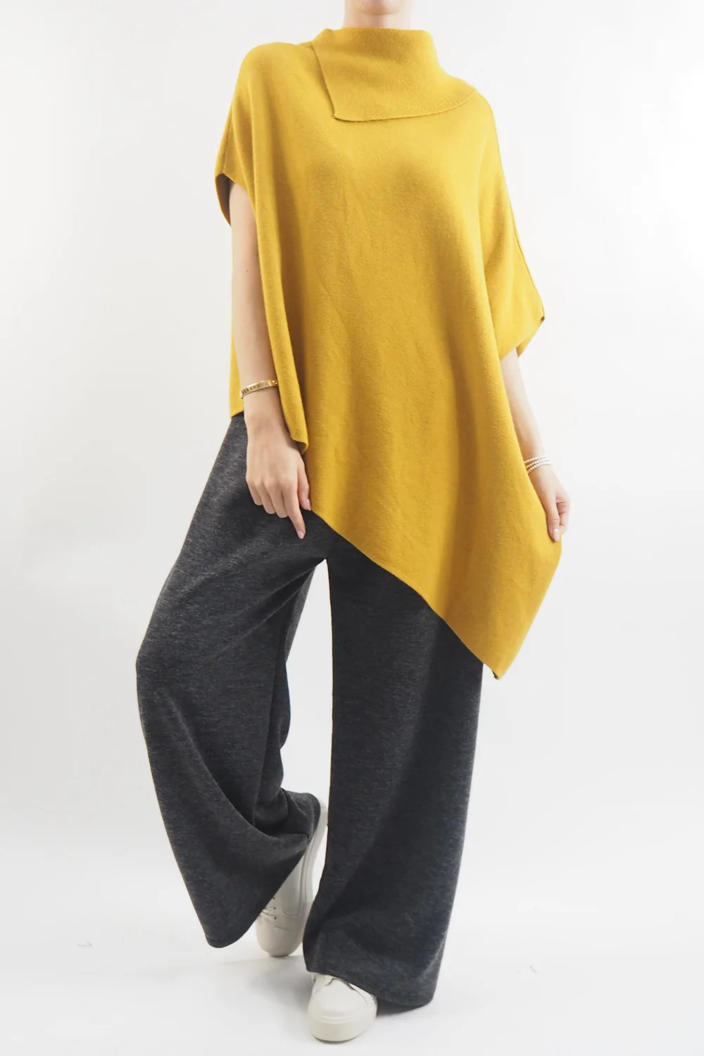 Made In Italy Conrad Tilt Knit Top Ochre 7 Made In Italy Conrad Tilt Knit Top Ochre - Image 5