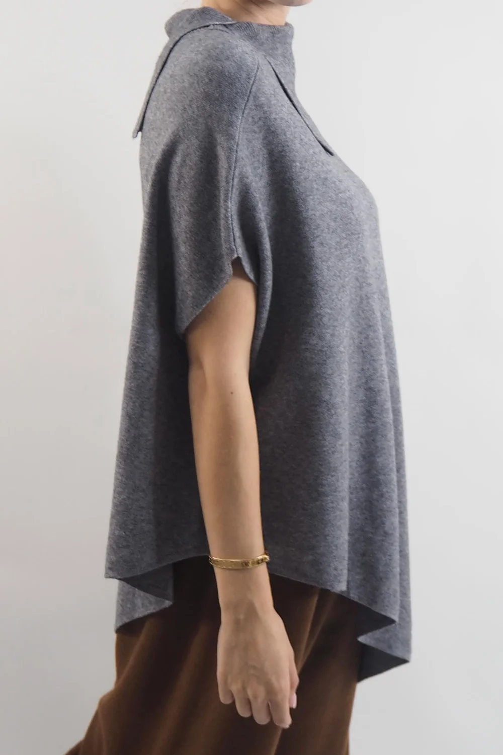 Made In Italy Conrad Tilt Knit Top Slate 4 Made In Italy Conrad Tilt Knit Top Slate - Image 2