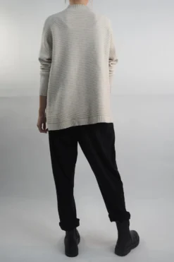 Made In Italy Conrad Turtle Ribby Knit Top Stone -VogueCurve Store made in italy conrad turtle ribby knit stone203.jpg