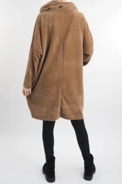 Made In Italy Dusk Pocketed Cowl Tunic Camel 9 Made In Italy Dusk Pocketed Cowl Tunic Camel -VogueCurve Store made in italy dusk pocketed cowl tunic camel3.jpg