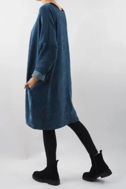 Made In Italy Dusk Sac Tunic Airforce -VogueCurve Store made in italy dusk sac tunic airforce 3.jpg