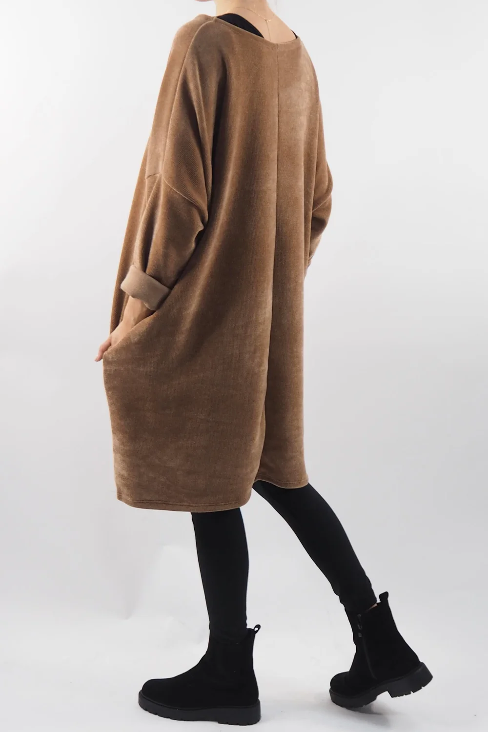 Made In Italy Dusk Sac Tunic Camel 6 Made In Italy Dusk Sac Tunic Camel - Image 4