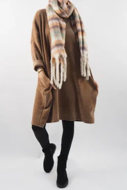 Made In Italy Dusk Sac Tunic Camel 13 Made In Italy Dusk Sac Tunic Camel -VogueCurve Store made in italy dusk sac tunic camel 6.jpg