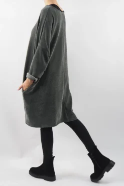 Made In Italy Dusk Sac Tunic Khaki 11 Made In Italy Dusk Sac Tunic Khaki -VogueCurve Store made in italy dusk sac tunic khaki 3.jpg