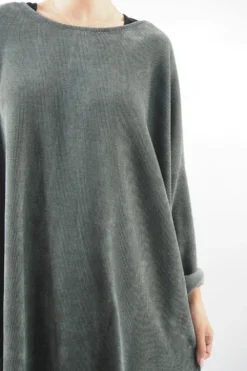 Made In Italy Dusk Sac Tunic Khaki 10 Made In Italy Dusk Sac Tunic Khaki -VogueCurve Store made in italy dusk sac tunic khaki 5.jpg