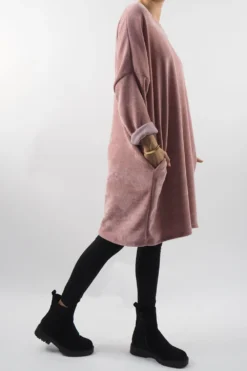 Made In Italy Dusk Sac Tunic Rose -VogueCurve Store made in italy dusk sac tunic rose 2.jpg