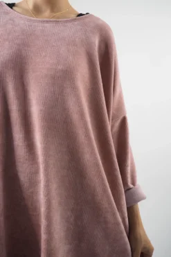 Made In Italy Dusk Sac Tunic Rose -VogueCurve Store made in italy dusk sac tunic rose 5.jpg