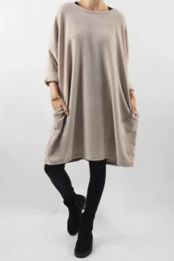 Made In Italy Dusk Sac Tunic Stone *