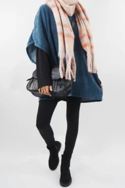 Made In Italy Dusk Slouch Throw Over Top Airforce -VogueCurve Store made in italy dusk slouch throw over top airforce 5.jpg