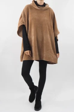 Made In Italy Dusk Slouch Throw Over Top Camel