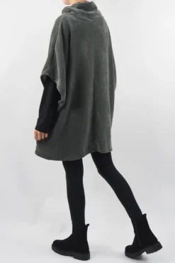 Made In Italy Dusk Slouch Throw Over Top Khaki -VogueCurve Store made in italy dusk slouch throw over top khaki 3.jpg