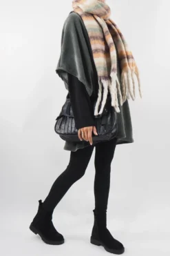 Made In Italy Dusk Slouch Throw Over Top Khaki -VogueCurve Store made in italy dusk slouch throw over top khaki 5.jpg