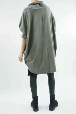 Made In Italy Edit Bubble Cowl Khaki -VogueCurve Store made in italy edit bubble cowl khaki03.jpg