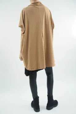 Made In Italy Edit Bubble Cowl Tan -VogueCurve Store made in italy edit bubble cowl tan03.jpg