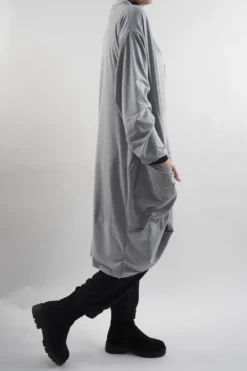 Made In Italy Edit Sloppy Jo Cocoon Cardigan Grey Marl 9 Made In Italy Edit Sloppy Jo Cocoon Cardigan Grey Marl -VogueCurve Store made in italy edit sloppy jo cocoon cardigan grey marl 004.jpg