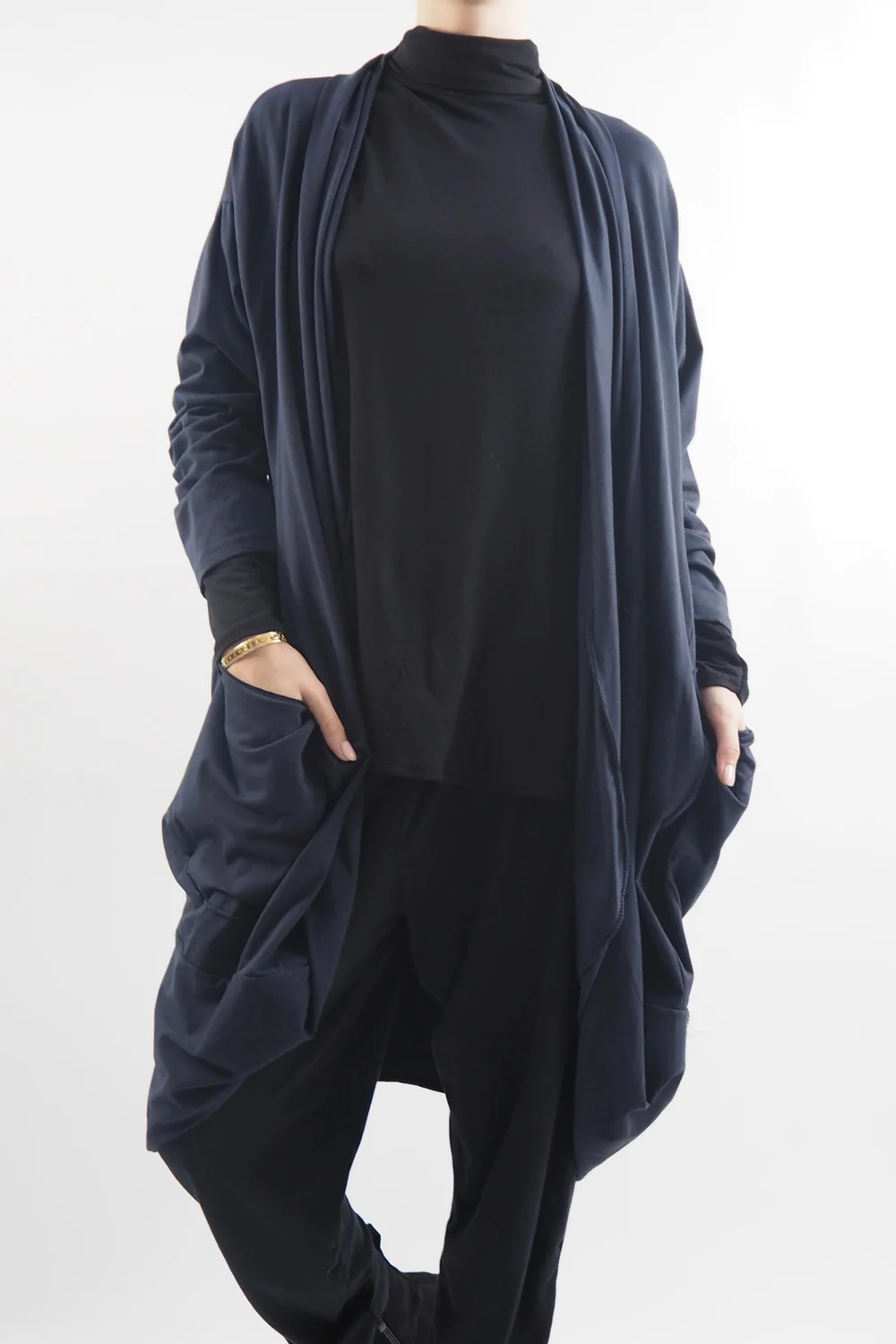 Made In Italy Edit Sloppy Jo Cocoon Cardigan Ink 3 Made In Italy Edit Sloppy Jo Cocoon Cardigan Ink