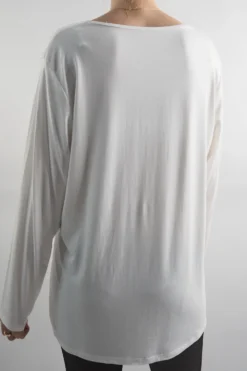 Made In Italy Fine Jersey Long Sleeve Top Warm White 7 Made In Italy Fine Jersey Long Sleeve Top Warm White -VogueCurve Store made in italy fine jersey long sleeve top warm white203.jpg