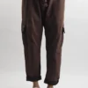 Made In Italy GiGi Cargo Magic Trouser Cocoa 2 Made In Italy GiGi Cargo Magic Trouser Cocoa -VogueCurve Store made in italy gigi cargo magic trouser cocoa 1.jpg
