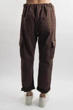Made In Italy GiGi Cargo Magic Trouser Cocoa 8 Made In Italy GiGi Cargo Magic Trouser Cocoa -VogueCurve Store made in italy gigi cargo magic trouser cocoa 3.jpg