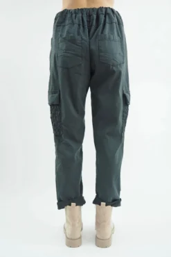 Made In Italy GiGi Cargo Magic Trouser Graphite Grey -VogueCurve Store made in italy gigi cargo magic trouser graphite04.jpg