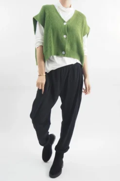 Made In Italy Halo Half A Cardi Matcha