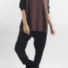 Made In Italy Halo Knit Tank Top Chocolate