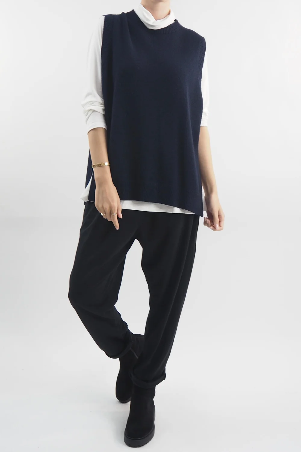 Made In Italy Halo Knit Tank Top Ink 3 Made In Italy Halo Knit Tank Top Ink