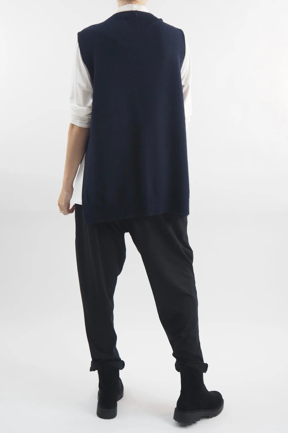 Made In Italy Halo Knit Tank Top Ink 6 Made In Italy Halo Knit Tank Top Ink - Image 4