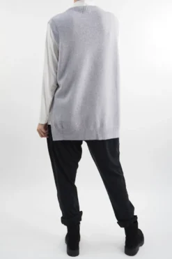 Made In Italy Halo Knit Tank Top Grey 9 Made In Italy Halo Knit Tank Top Grey -VogueCurve Store made in italy halo knit tank top grey3.jpg