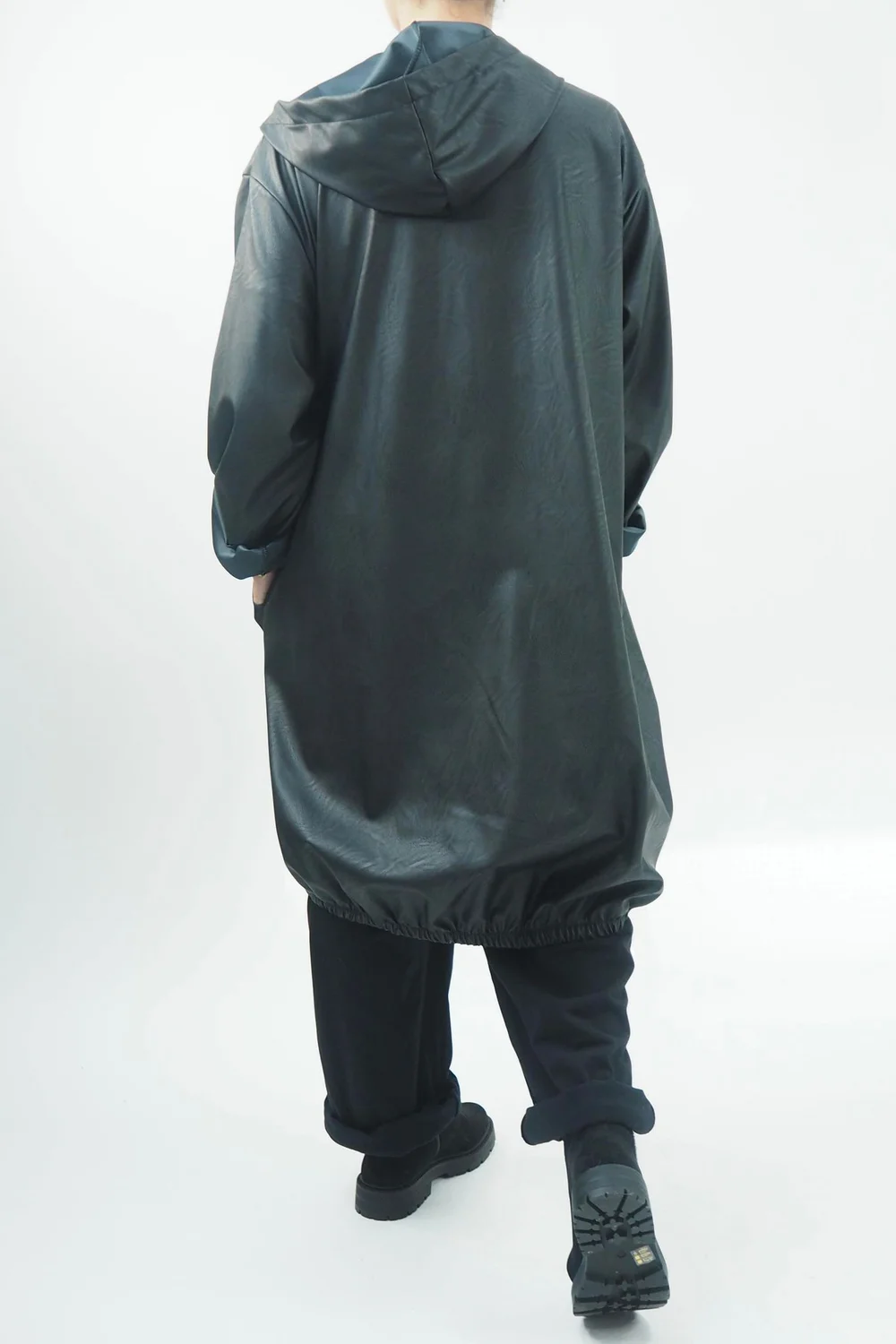 Made In Italy Hope Leather Look Parker Black // 5 Made In Italy Hope Leather Look Parker Black // - Image 3