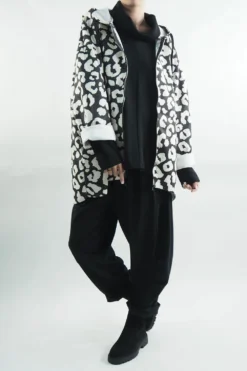 Made In Italy Hope Moleskin Touch Leopard Cocoon Jacket Mono -VogueCurve Store made in italy hope moleskin touch leopard cocoon jacket mono04.jpg