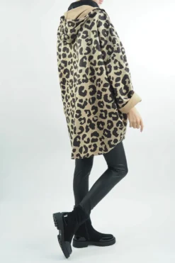 Made In Italy Hope Moleskin Touch Leopard Cocoon Jacket Tan -VogueCurve Store made in italy hope moleskin touch leopard cocoon jacket02.jpg