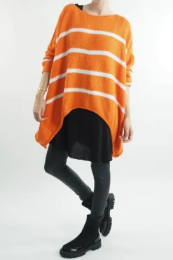 Made In Italy Hush Breton Grunge Knit Top Marmalade 9 Made In Italy Hush Breton Grunge Knit Top Marmalade -VogueCurve Store made in italy hush breton grunge knit marmalade204.jpg