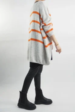 Made In Italy Hush Breton Grunge Knit Top Oatmeal -VogueCurve Store made in italy hush breton grunge knit oatmeal203.jpg