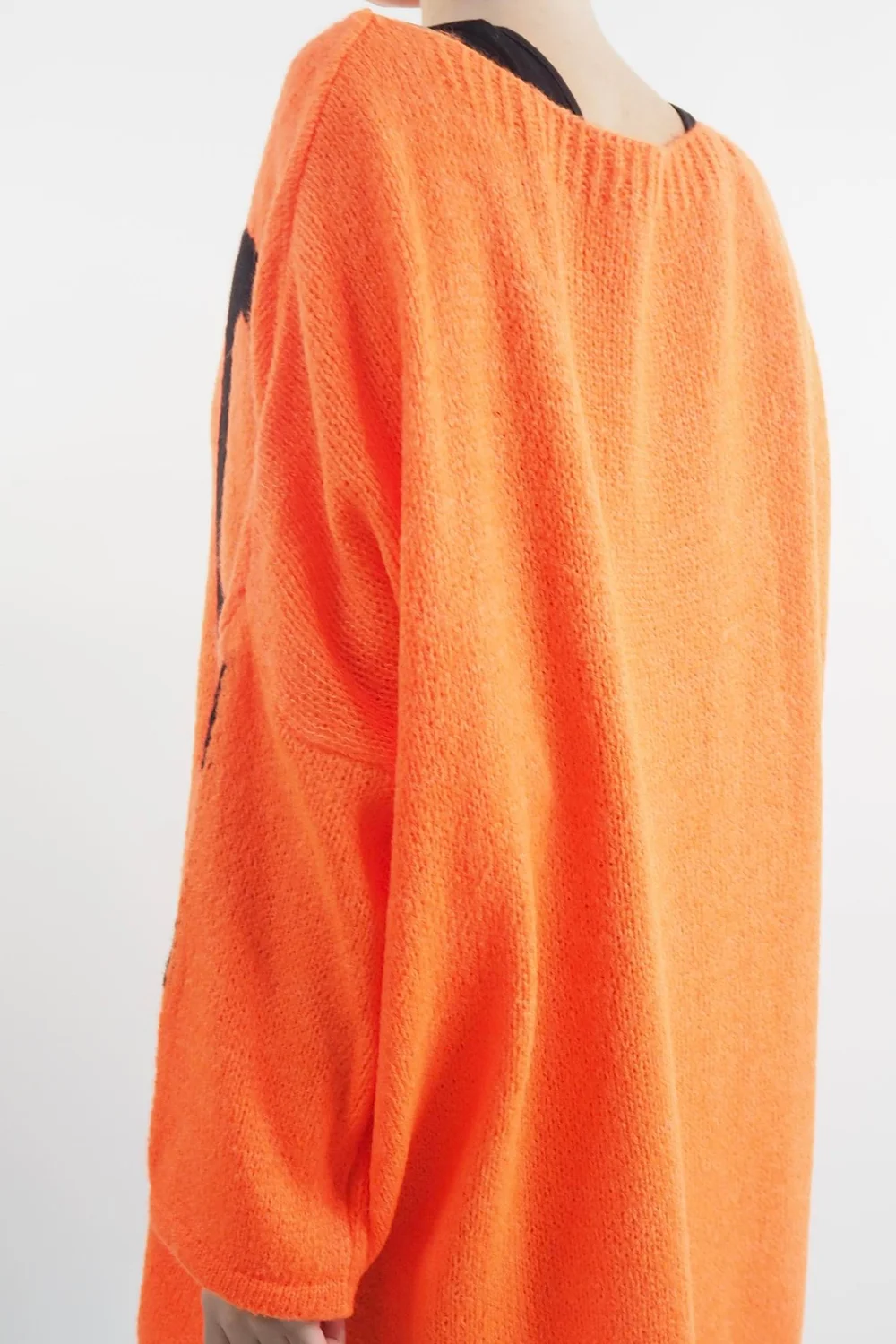 Made In Italy Hush Rock N Roll Knit Top Orange 5 Made In Italy Hush Rock N Roll Knit Top Orange - Image 3