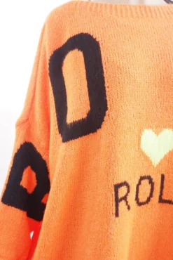 Made In Italy Hush Rock N Roll Knit Top Orange 13 Made In Italy Hush Rock N Roll Knit Top Orange -VogueCurve Store made in italy hush rock n roll knit orange05.jpg