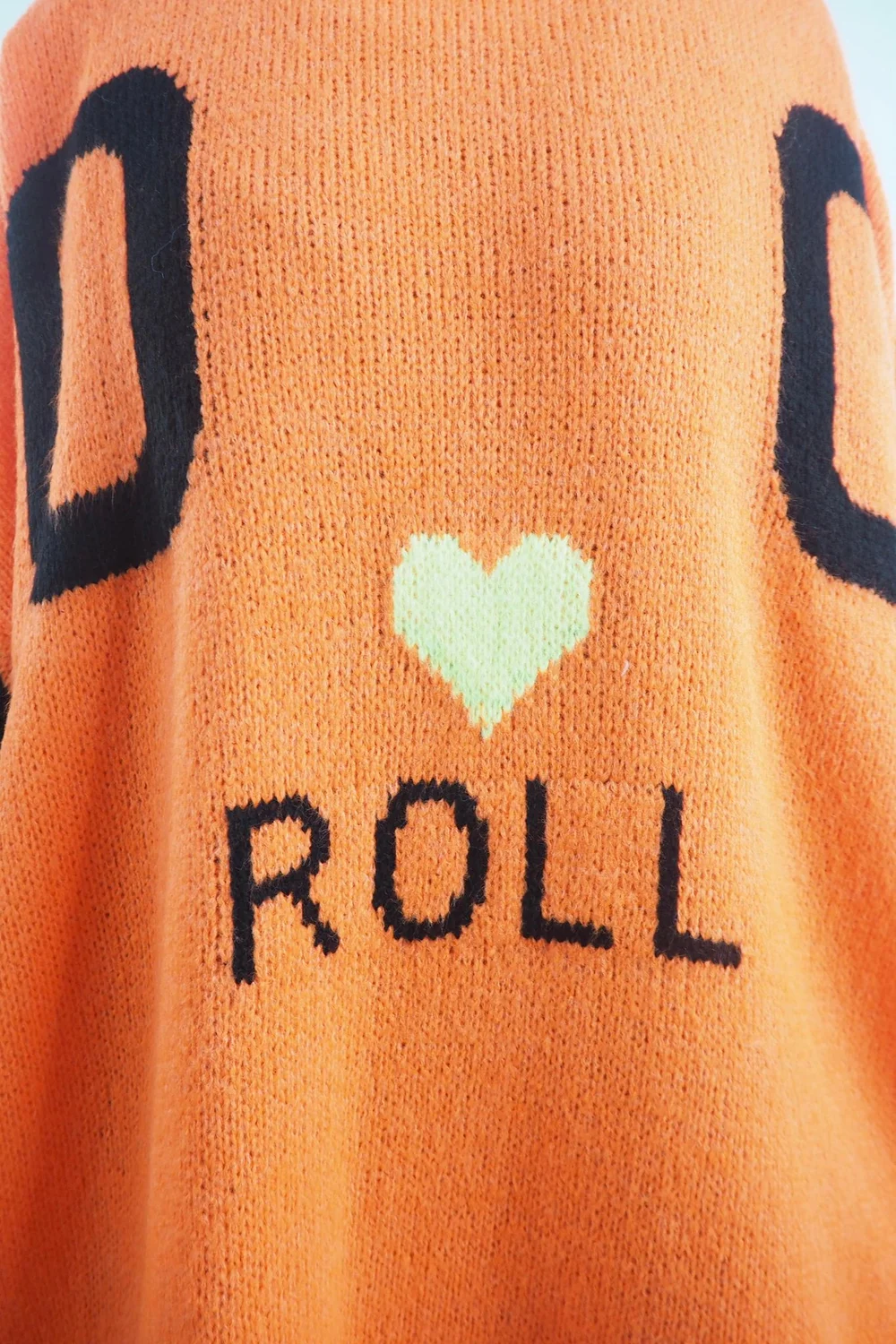 Made In Italy Hush Rock N Roll Knit Top Orange 8 Made In Italy Hush Rock N Roll Knit Top Orange - Image 6