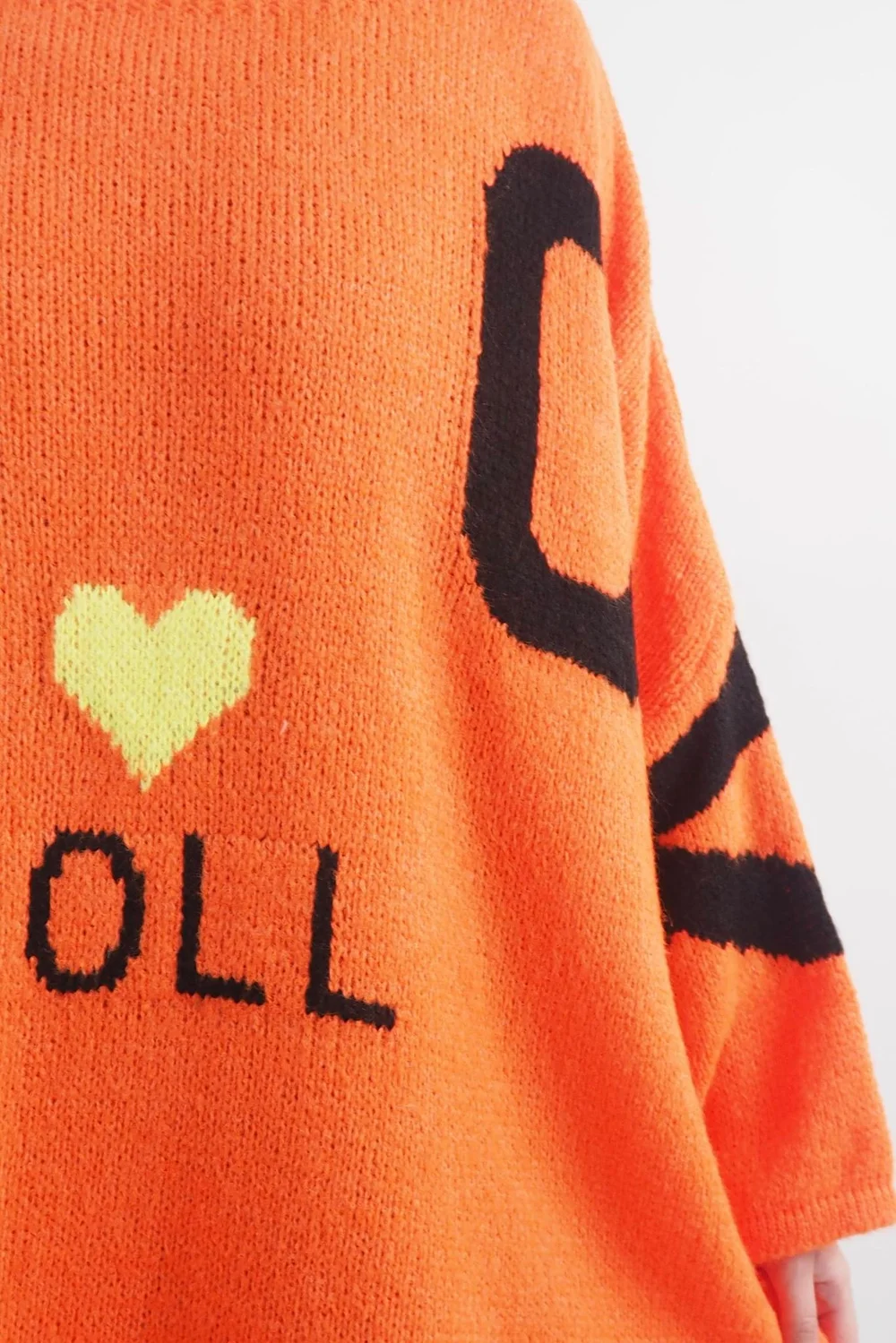 Made In Italy Hush Rock N Roll Knit Top Orange 9 Made In Italy Hush Rock N Roll Knit Top Orange - Image 7