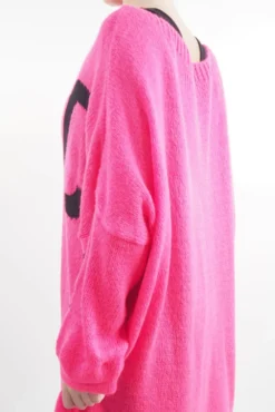 Made In Italy Hush Rock N Roll Knit Top Pink -VogueCurve Store made in italy hush rock n roll knit top pink03.jpg