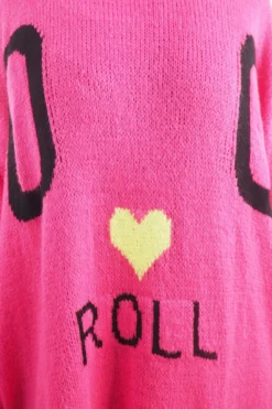 Made In Italy Hush Rock N Roll Knit Top Pink -VogueCurve Store made in italy hush rock n roll knit top pink05.jpg